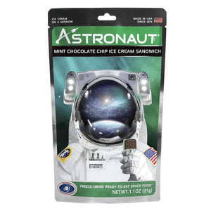 Astronaut Food: Mint Choc Chip Ice Cream Sandwich
