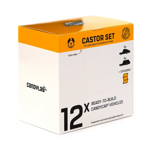 Castor Set 12 Pack: Build Your Own CandyCar - CandyLab Toys