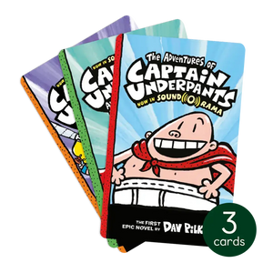 Captain Underpants Pack - Cards for Yoto Player / Mini (3 Cards)