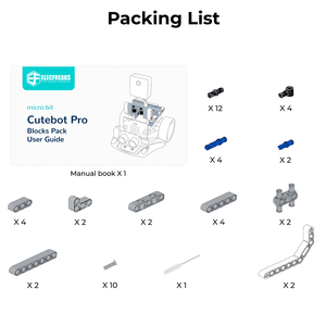 Cutebot Pro Smart Car Blocks Pack - ELECFREAKS