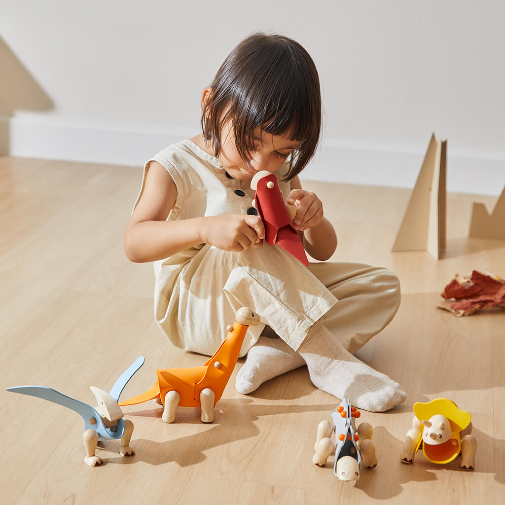 DIY Tyrannosaurus Wooden Toy - PlanToys