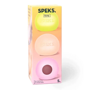 Gump Original 3-Pack (Warm Colours): the Memory Gel Stress Ball - Speks