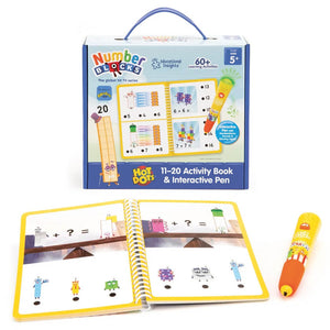Hot Dots Numberblocks 11-20 Activity Book and Pen - Learning Resources