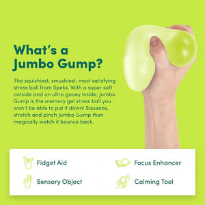 Jumbo Gump: the Memory Gel Stress Ball - Speks