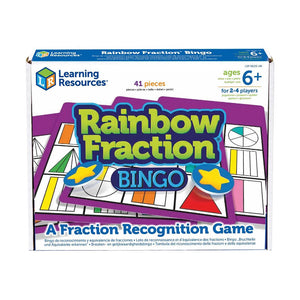 Rainbow Fraction Bingo: A Fraction Recognition Game - Learning Resources