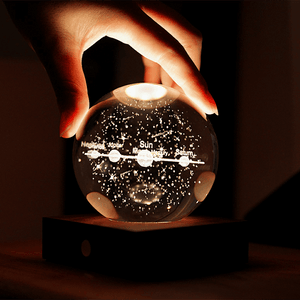 Solar System Amber Crystal Light - Gingko Design