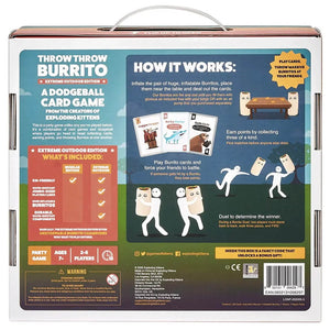 Throw Throw Burrito Dodgeball Card Game: Extreme Outdoor Edition - Exploding Kittens