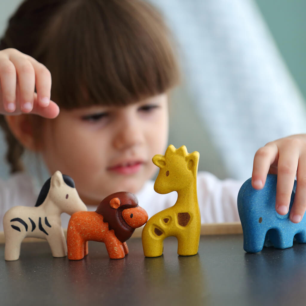 Wild Animals Wooden Toy Set - PlanToys