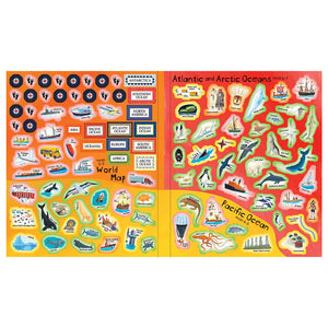 World Atlas Sticker Book - Barefoot Books (Paperback)