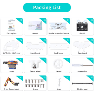Ring:bit v2 Car Robot Kit for micro:bit - ELECFREAKS