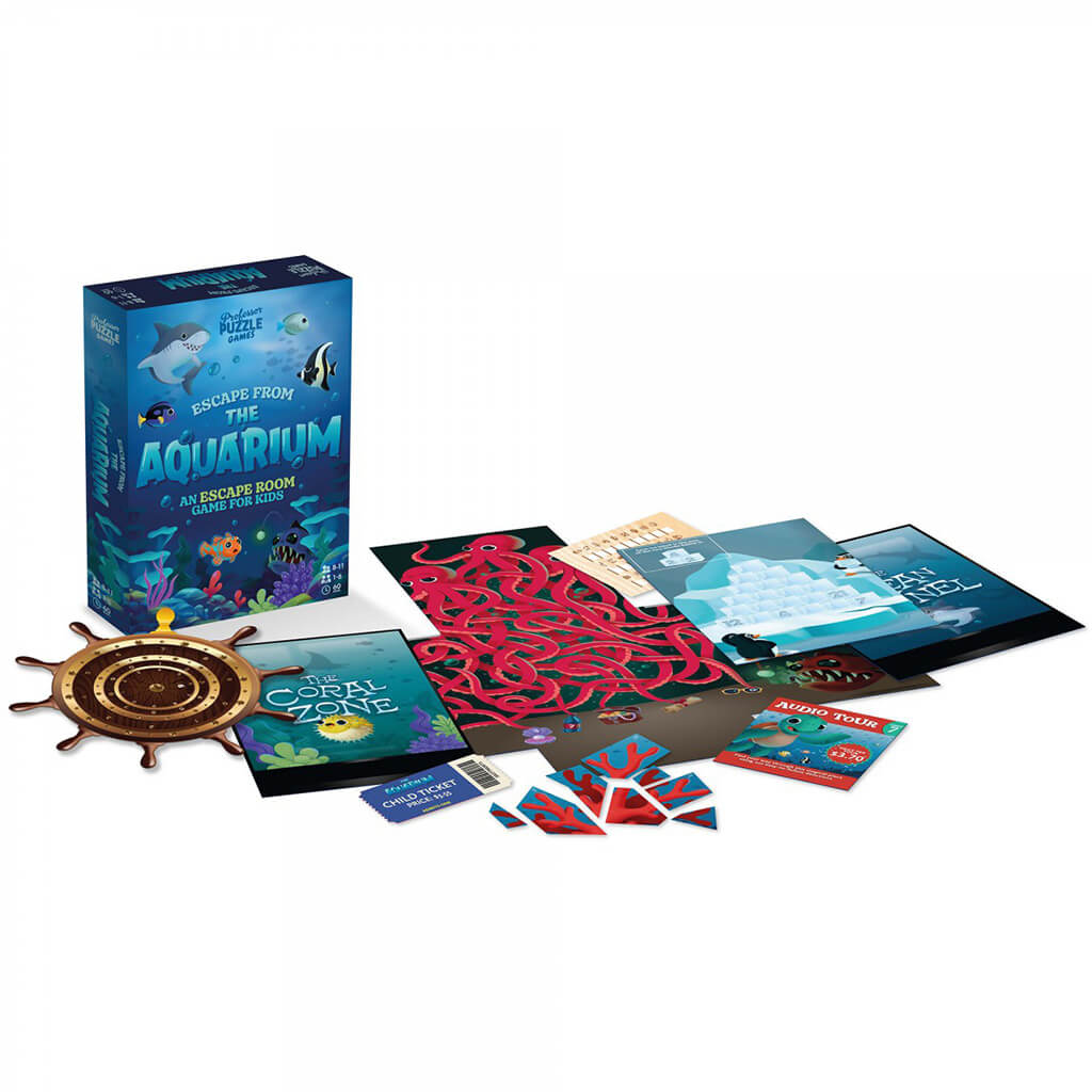 Escape from the Aquarium: Escape Room Games for Kids - Professor Puzzle