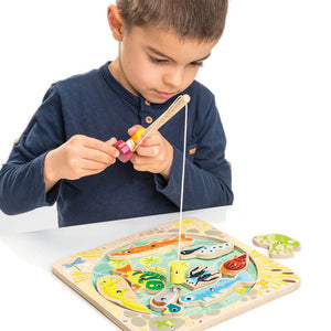 Pond Dipping Wooden Fishing Game - Tender Leaf Toys