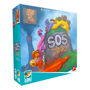 SOS Dino Cooperative Board Game - IELLO