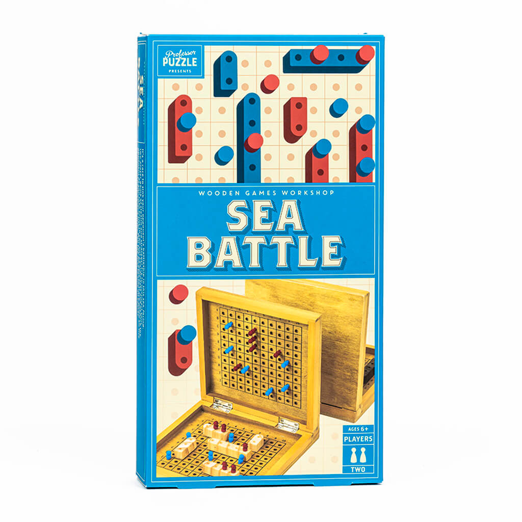 Wooden Sea Battle Game - Professor Puzzle