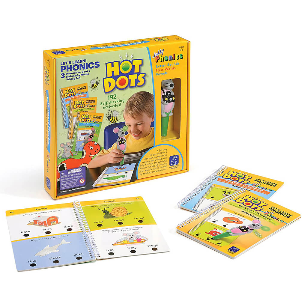 Hot Dots Let's Learn Jolly Phonics Set - Steam Rocket