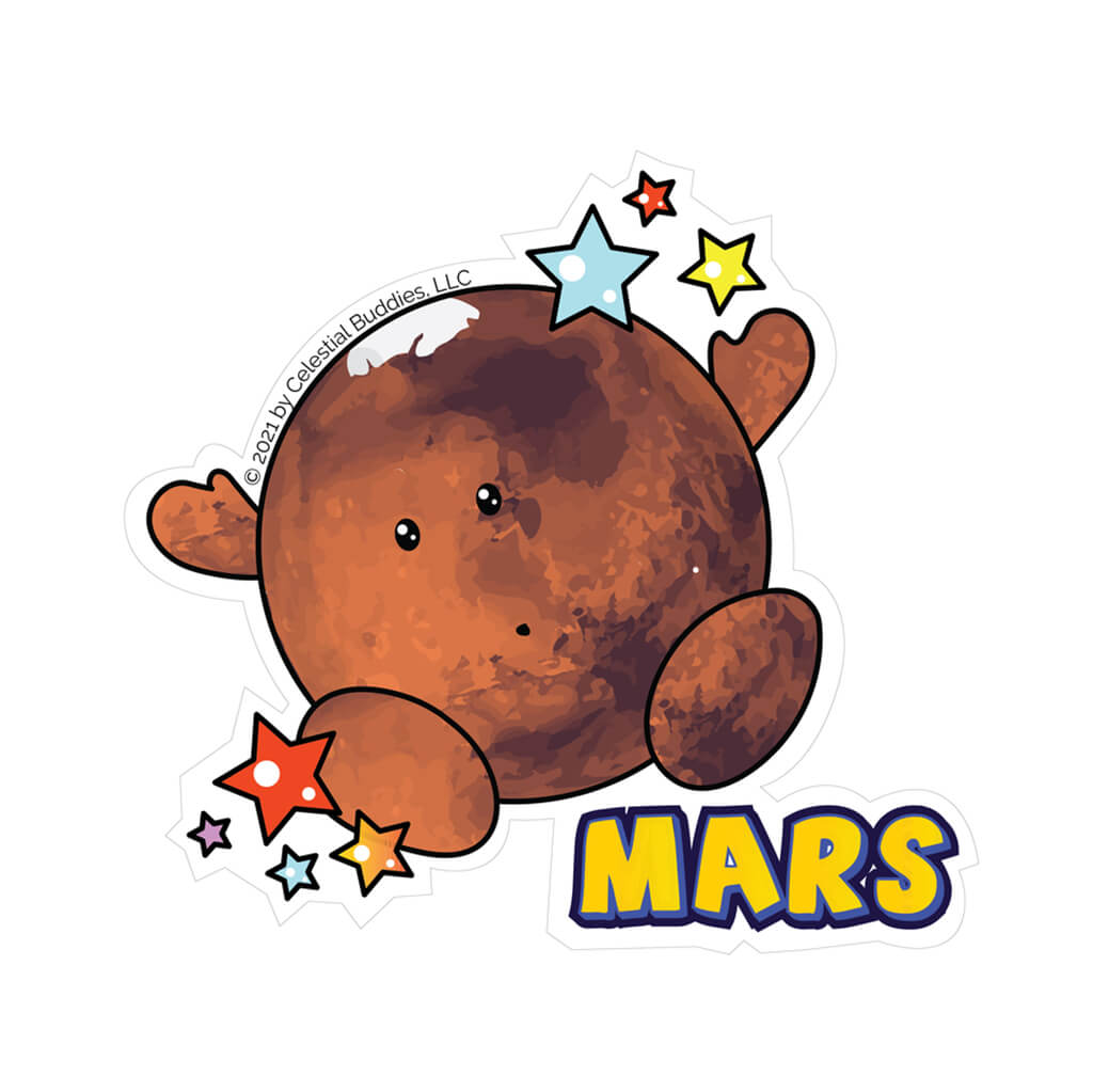 Mars Vinyl Sticker - Celestial Buddies