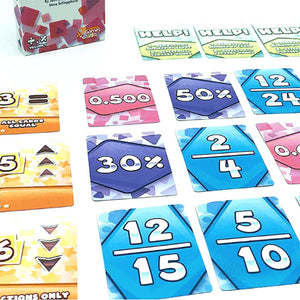 Math Rush 3: Fractions, Decimals & Percentages Card Game - Genius Games