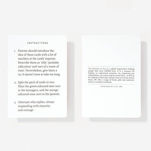 Parents and Teenagers Conversation Cards - The School of Life