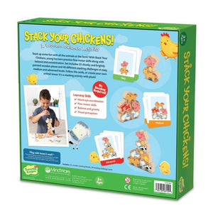 Stack Your Chickens Balancing Game - Peaceable Kingdom