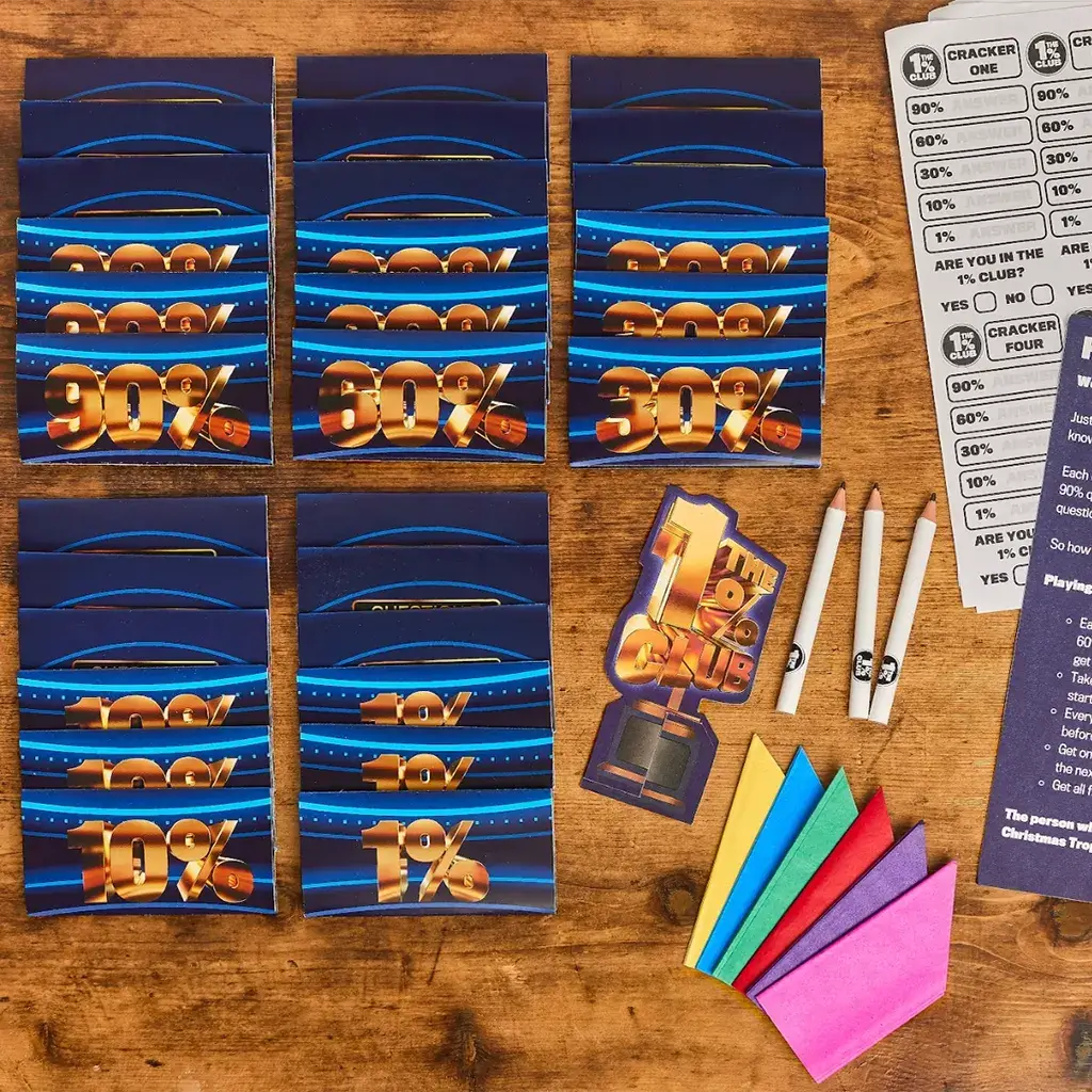The 1% Club Christmas Crackers 2025 (Set of 6) - Puzzle Post
