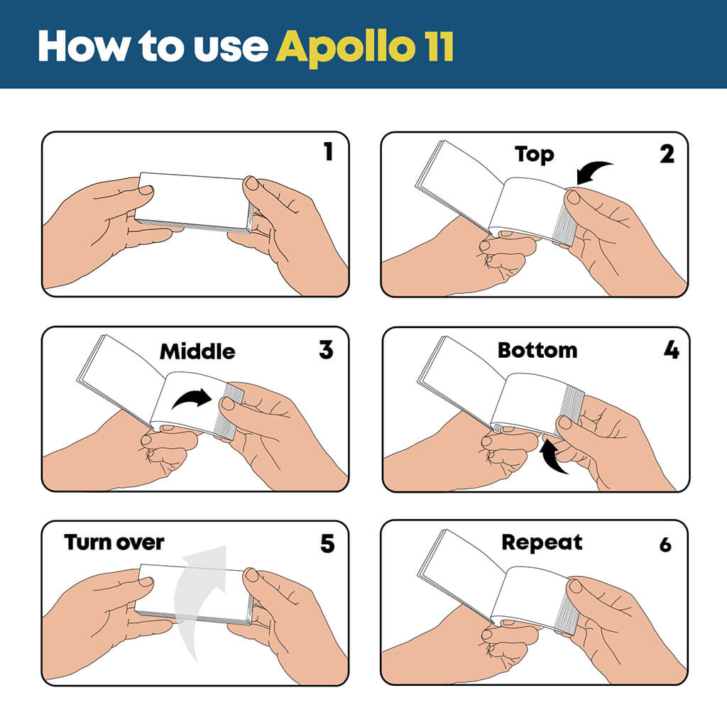 The Apollo 11 50th Anniversary Edition Flipbook Set - Flipboku
