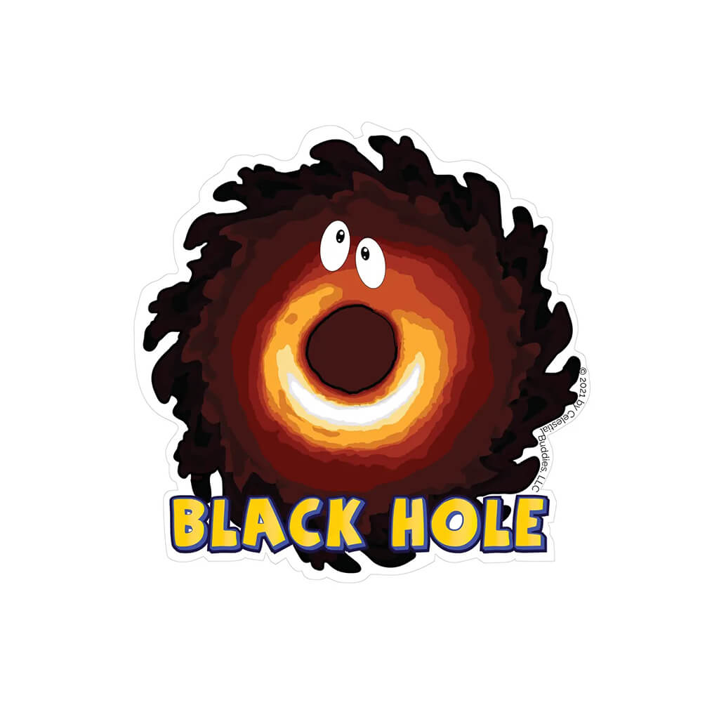 Black Hole Vinyl Sticker - Celestial Buddies