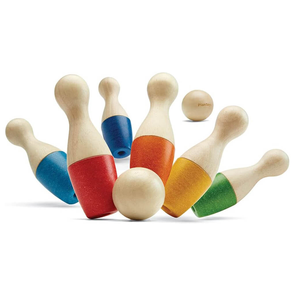 Bowling / Skittles Set Wooden Toy - PlanToys
