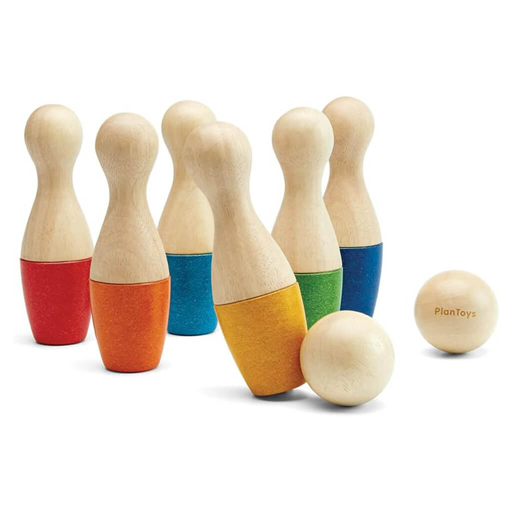 Bowling / Skittles Set Wooden Toy - PlanToys