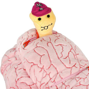 Deluxe Brain with Hidden Cells & Neurotransmitters Soft Toy - Giant Microbes