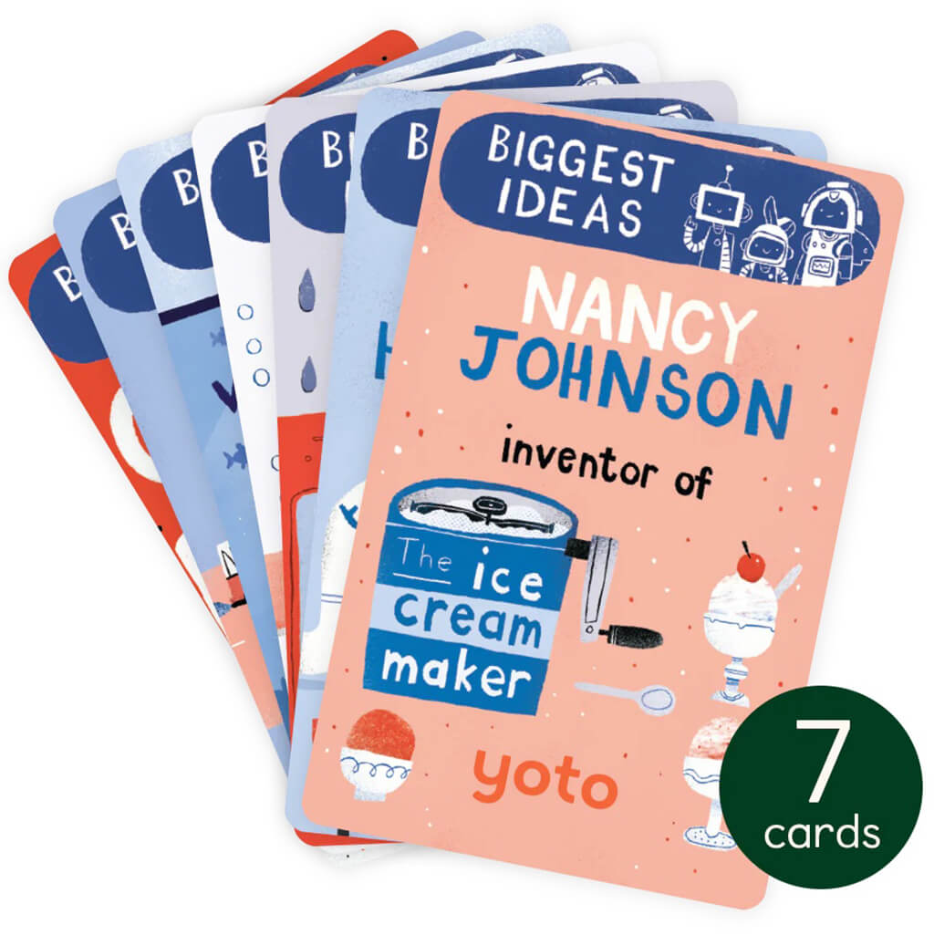 BrainBots: Biggest Ideas Collection: Cards for Yoto Player / Mini - Yoto (7 Cards)