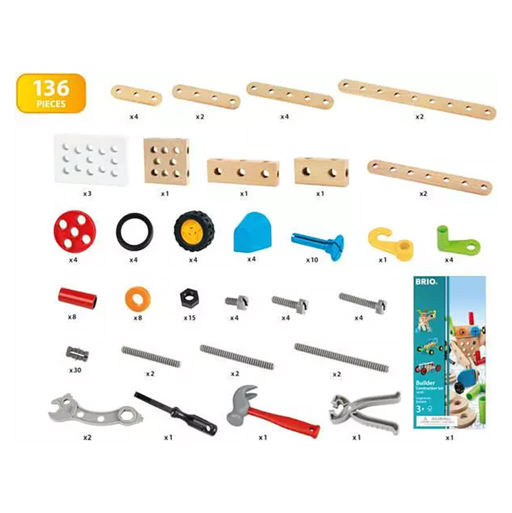 Builder Construction Set (136 Piece) - Brio
