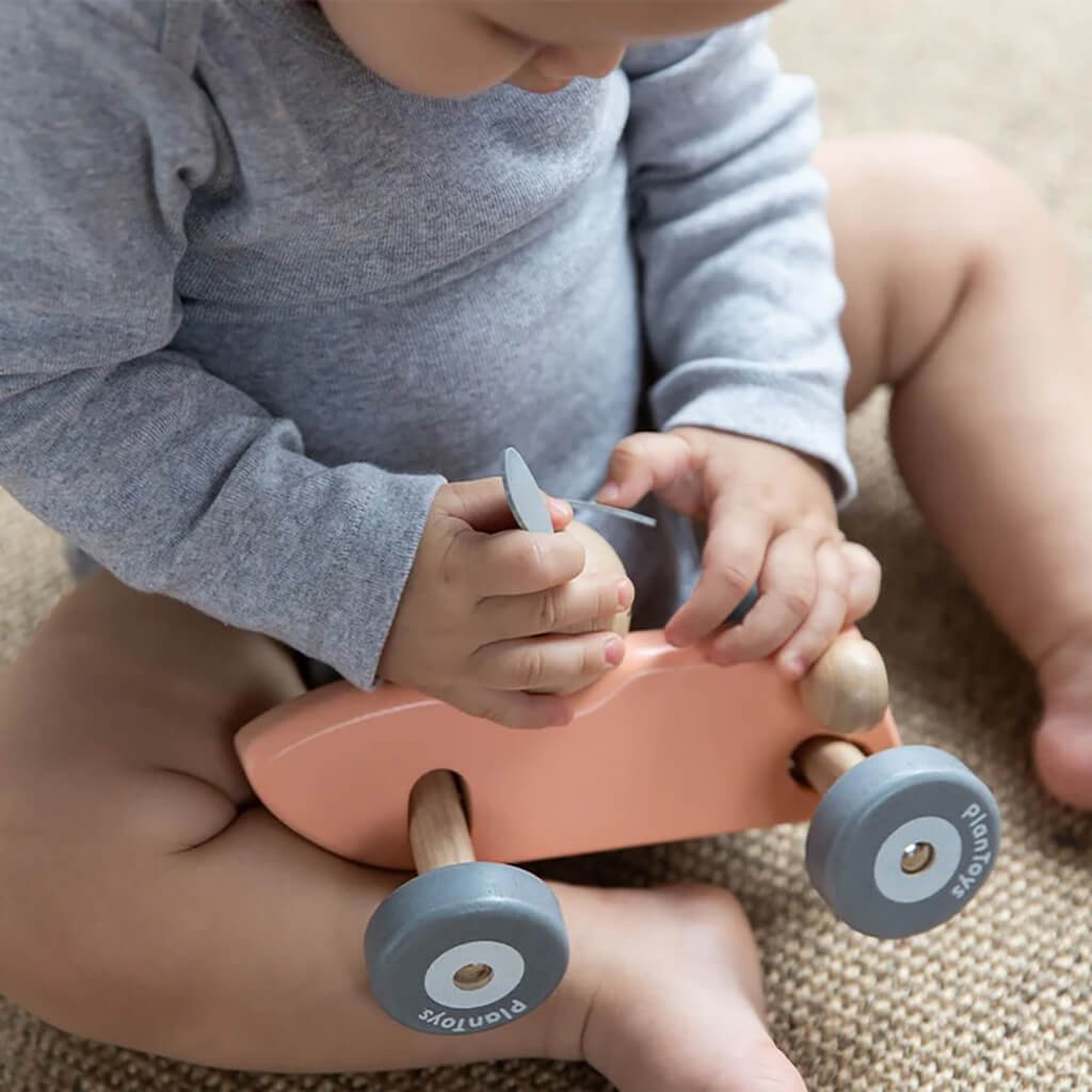 Bunny Racing Car Wooden Toy - PlanToys