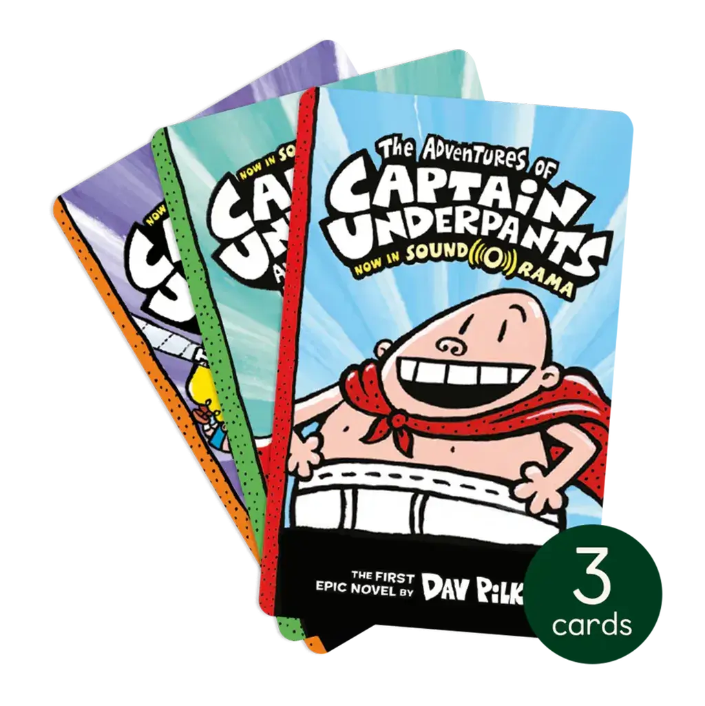 Captain Underpants Pack - Cards for Yoto Player / Mini (3 Cards)