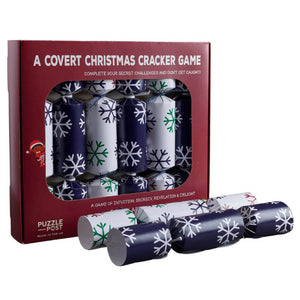 Covert Christmas Cracker Game (Set of 6 Crackers) - Puzzle Post