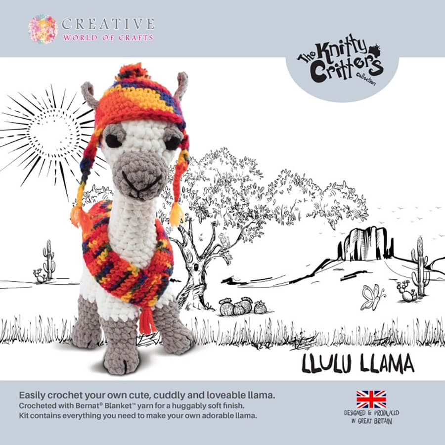 Llulu Llama Crochet Kit - Knitty Critters