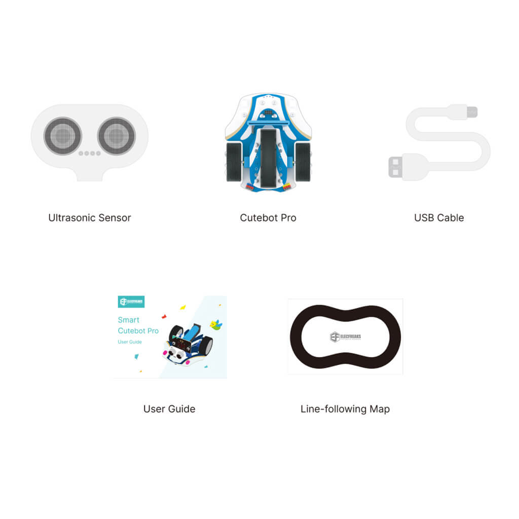 Cutebot Pro Smart Car Robot Kit with micro:bit - ELECFREAKS