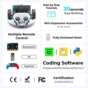 Cutebot Smart Car Robot Kit with micro:bit - ELECFREAKS