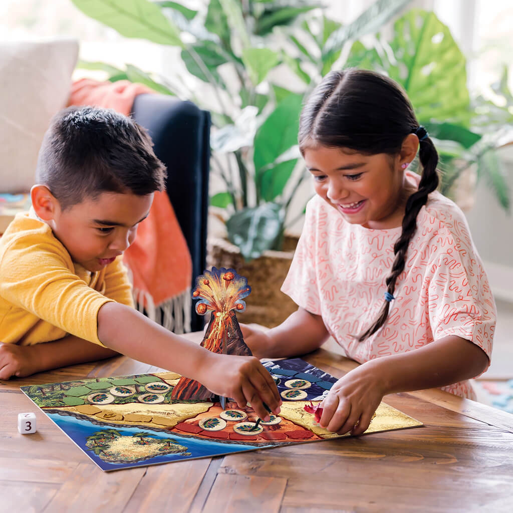 Dinosaur Escape Cooperative Board Game Peaceable Kingdom Steam Rocket