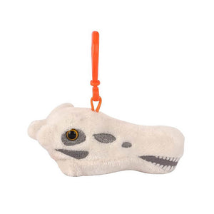 Diplodocus Skull Key Ring - Giant Microbes (Fuzzy Fossils)