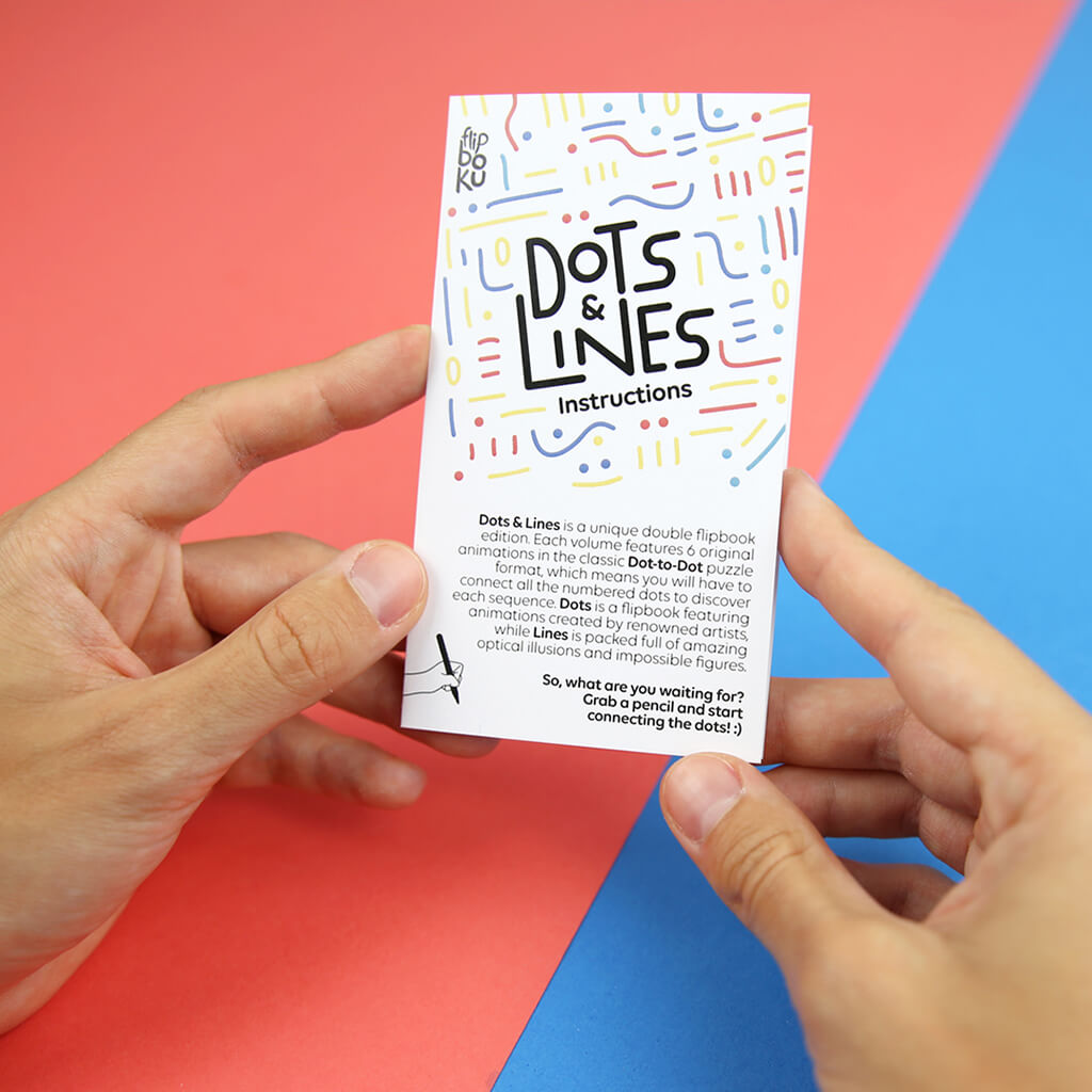 Dots & Lines Puzzle Flipbook Set - Flipboku