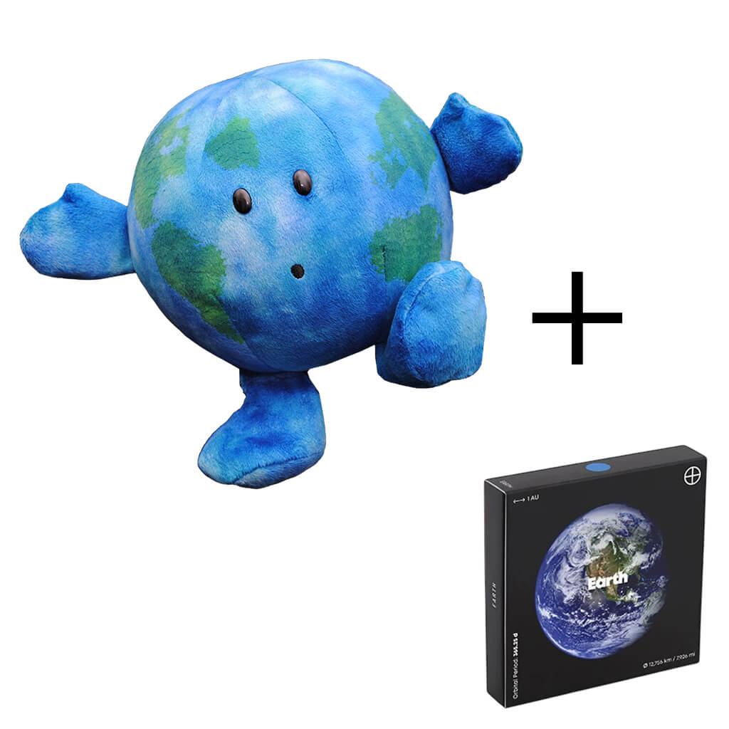 Earth Soft Toy & Flipbook Bundle - Celestial Buddies / Flipboku