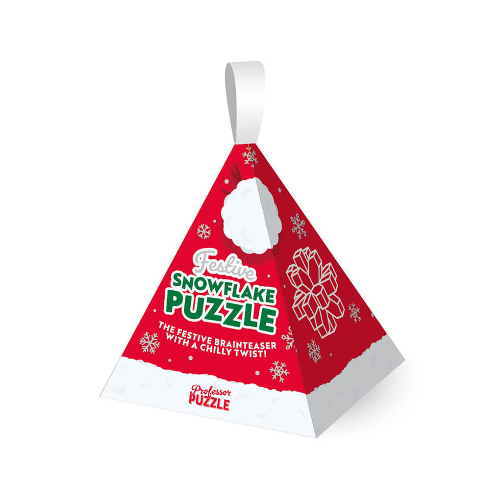 Festive Snowflake Puzzle Bauble - Professor Puzzle