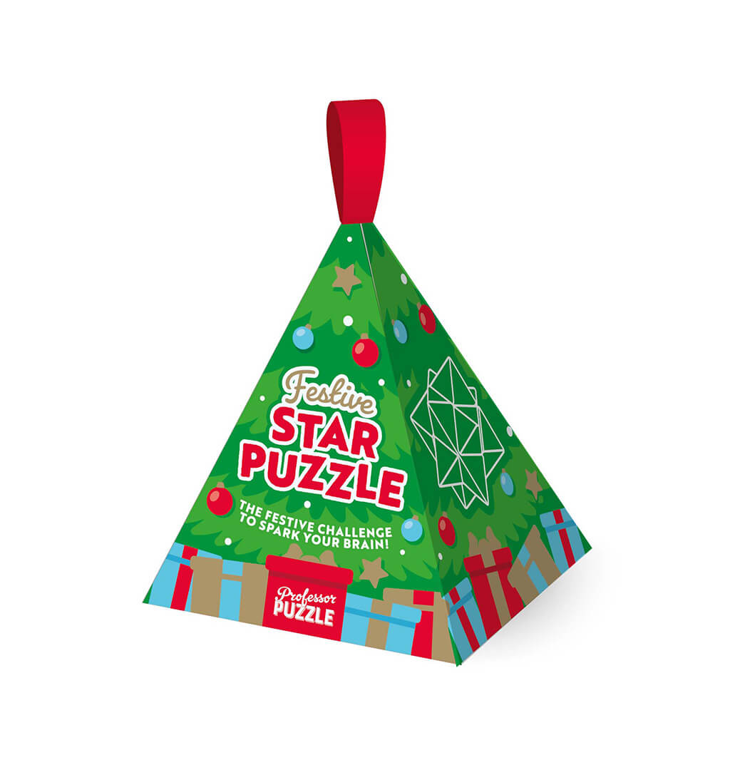 Festive Star Puzzle Bauble - Professor Puzzle
