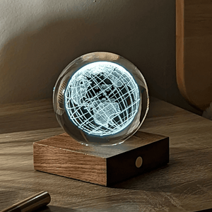 Globe Amber Crystal Light - Gingko Design