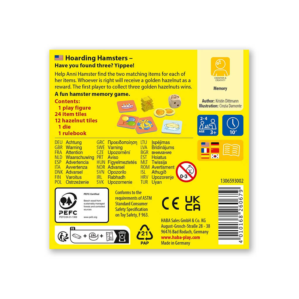 Hoarding Hamsters Game - Haba