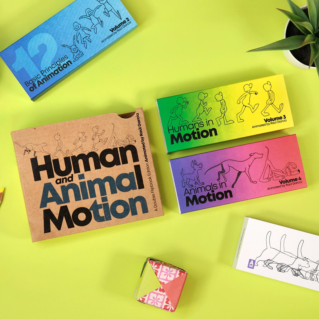 Human & Animal Motion Flipbook Set - Flipboku
