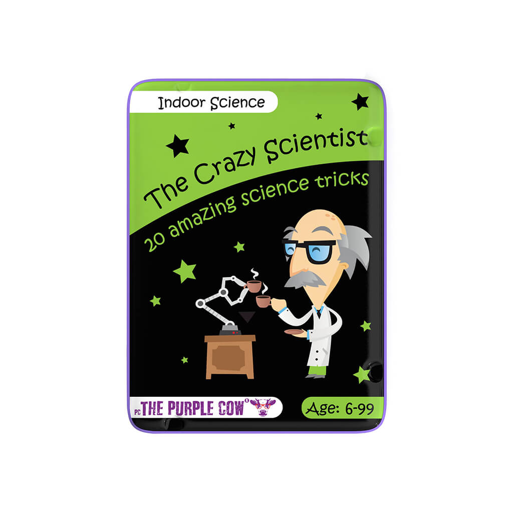 Indoor Science Crazy Scientist Activity Cards - The Purple Cow