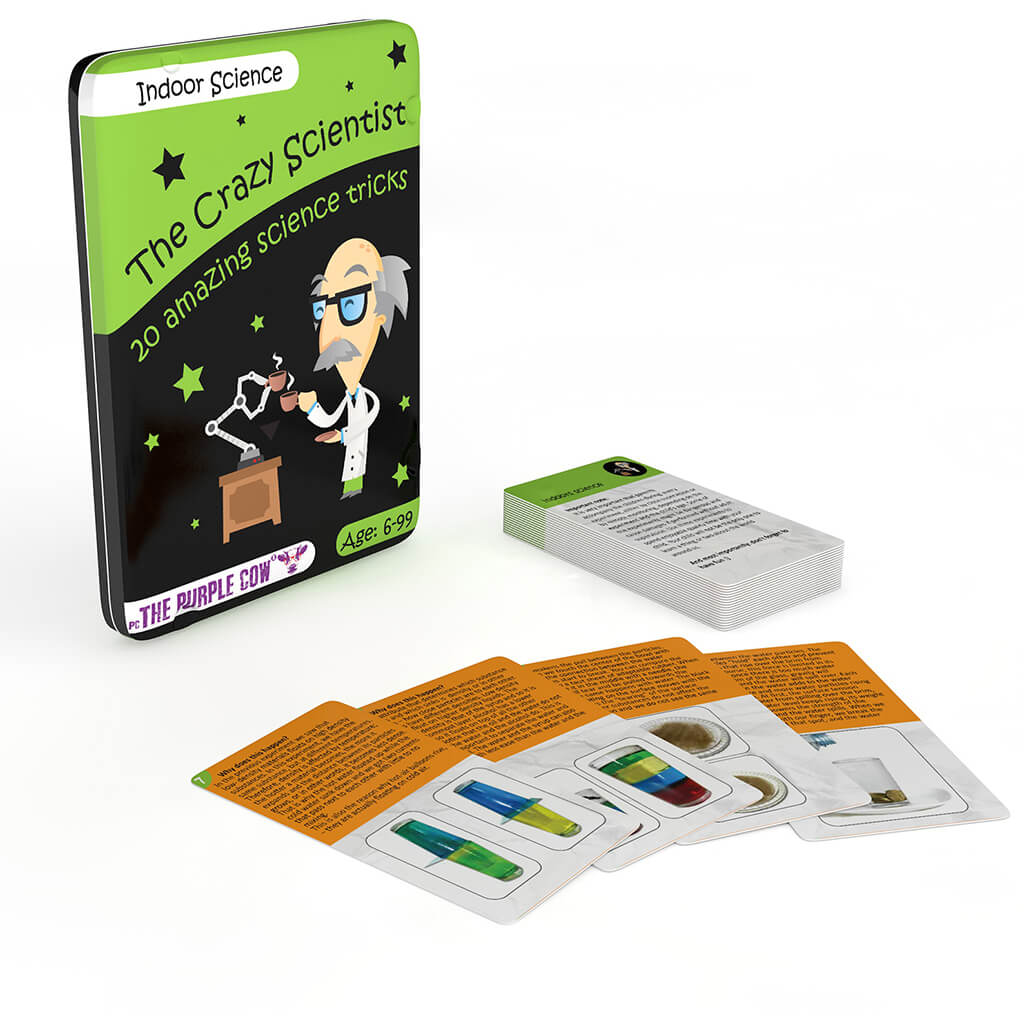 Scientist Math Game Indoor Science Crazy Scientist Activity Cards | Steam Rocket | Fun ...