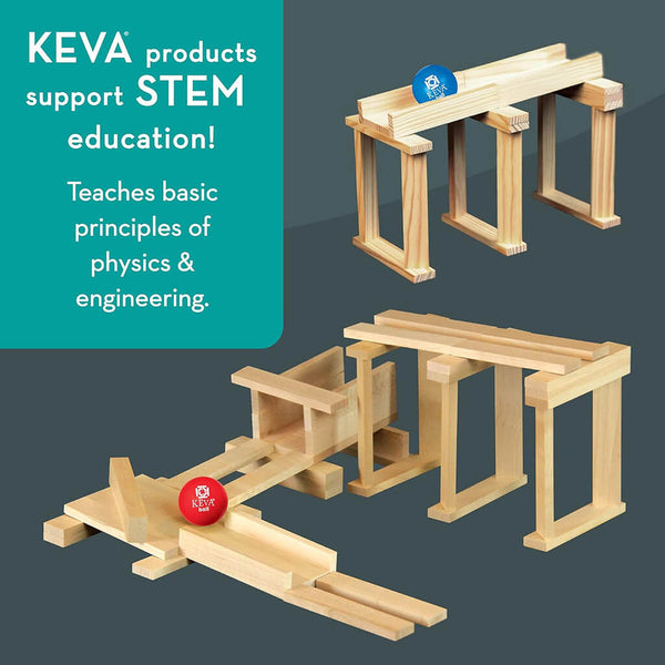 Keva: Contraptions 50 Construction Kit Steam Rocket Fun