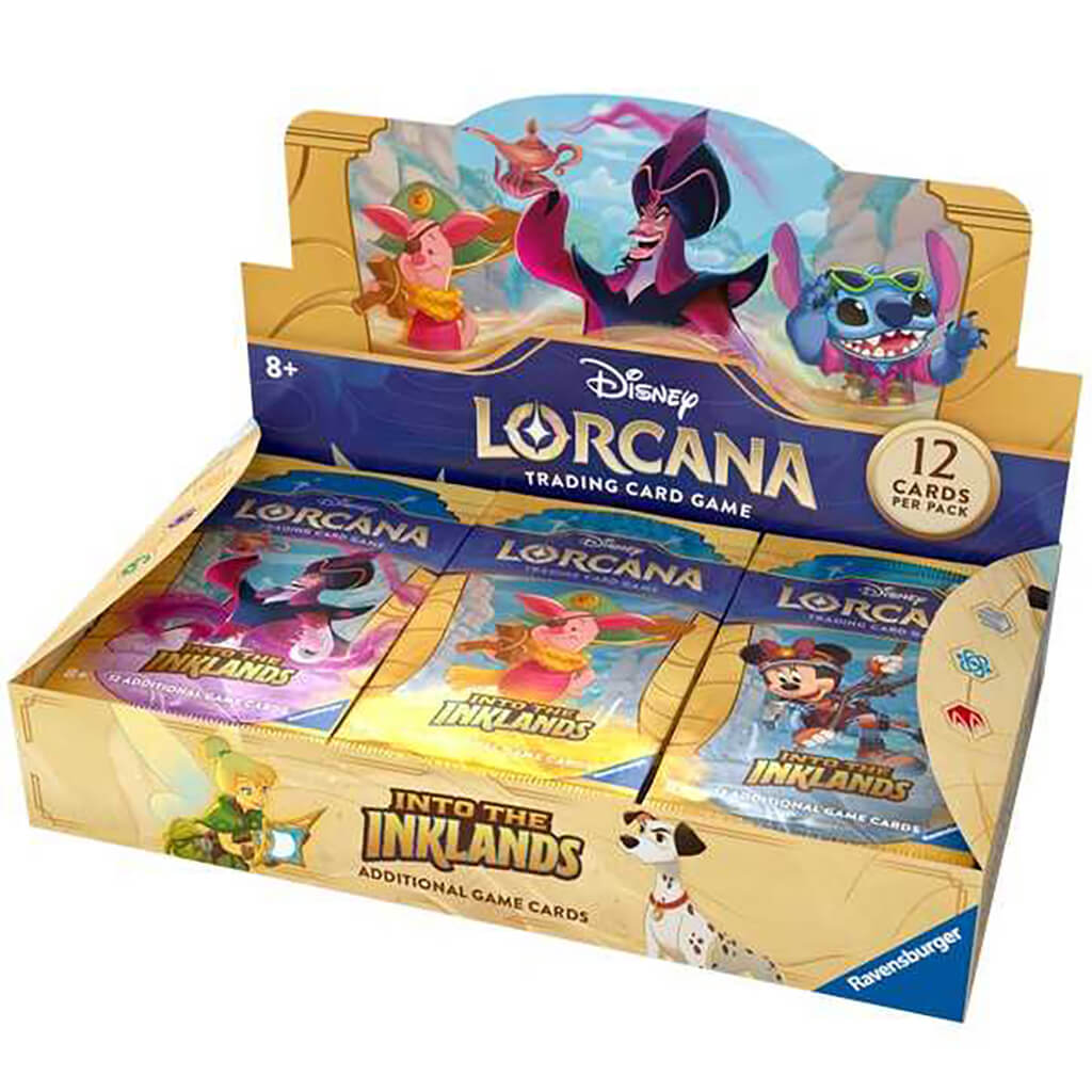 Disney Lorcana Trading Card Game (TCG) Into the Inklands Booster Box - 24 Packs of 12 Cards) - Ravensburger